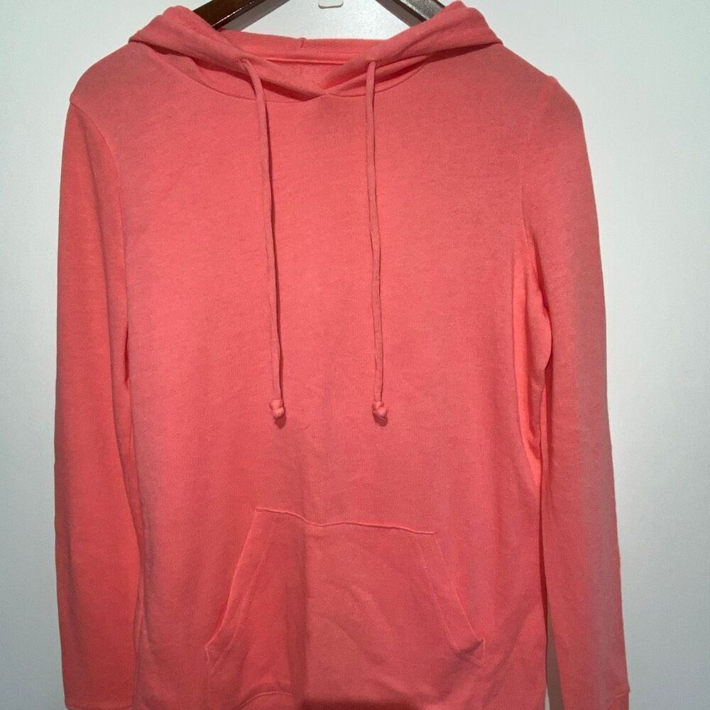 Tek Gear Women's Coral DryTek Pullover Drawstring Hoodie Sweatshirt Size XS NWT